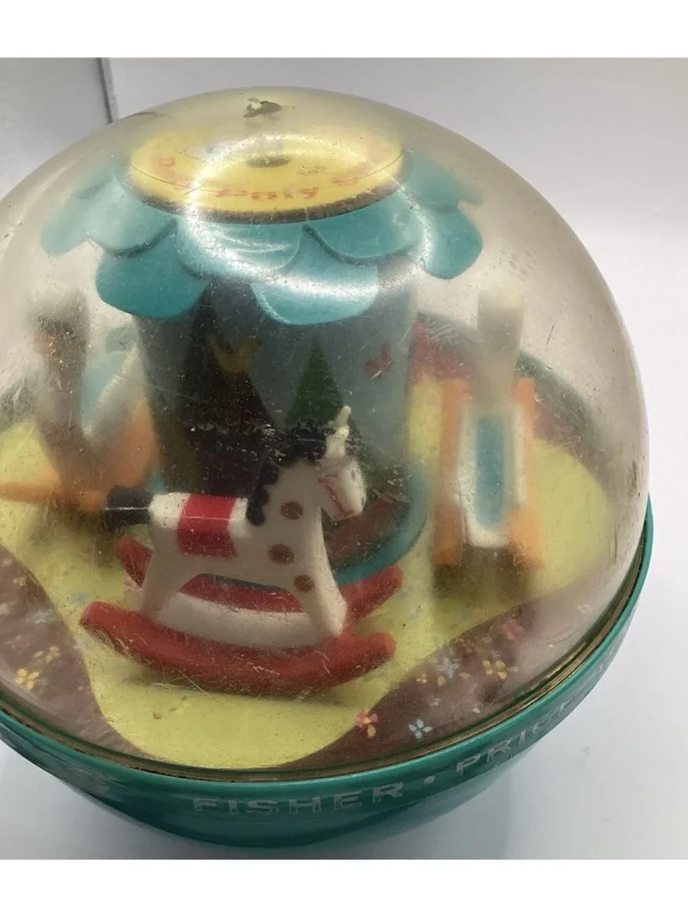 1966 Vintage Fisher Price Roly Poly Chime Ball